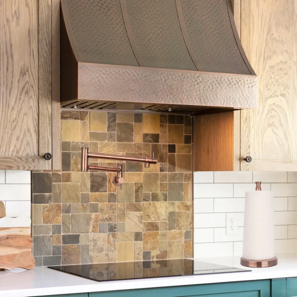 Antique Copper Paper Towel Holder Roll Dispenser Stand for Kitchen Countertop & Dining Room Table - IK79303-AC - Image 2