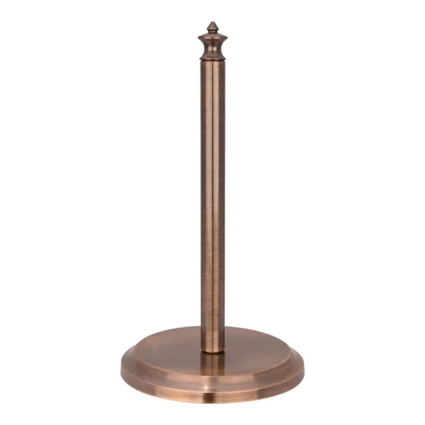 Antique Copper Paper Towel Holder Roll Dispenser Stand for Kitchen Countertop & Dining Room Table - IK79304-AC