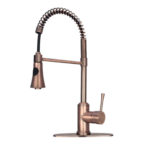 One-Handle Pre-Rinse Spring Copper Kitchen Faucet  - PDF14