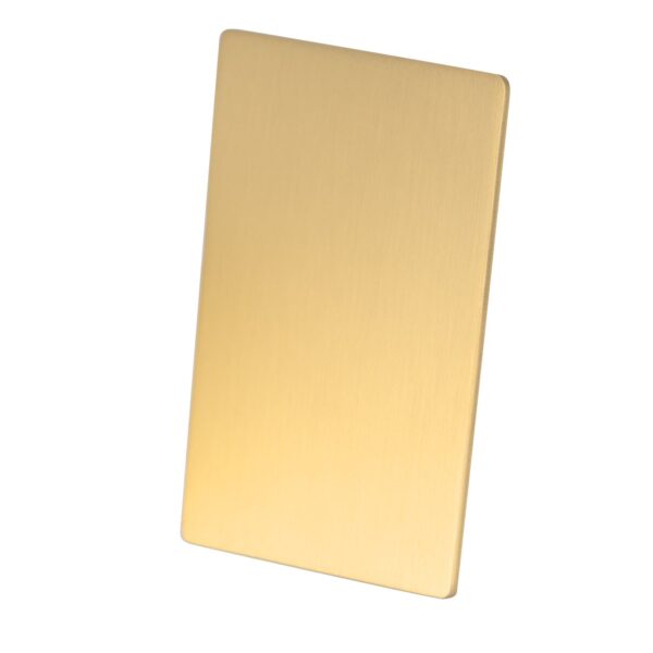 Icon Brushed Gold Stainless Steel Sample