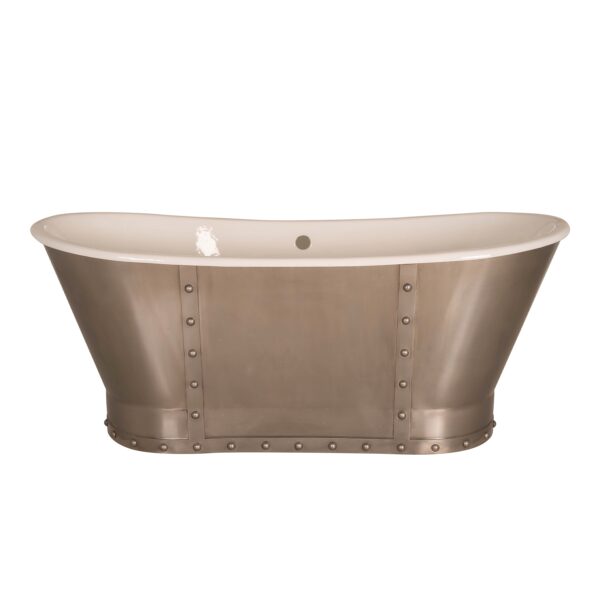 Icon Custom Double Slipper Cast Iron Skirted Tub - AKBT31005-SS