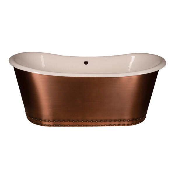 Icon Custom Double Slipper Cast Iron Skirted Tub - AKBT31022-AC