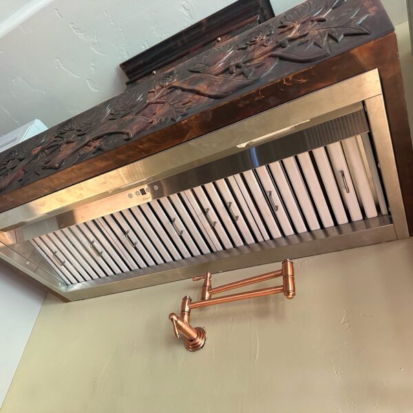 Custom Handcrafted Copper Range Hood - ICN-CP04 - 图片 5