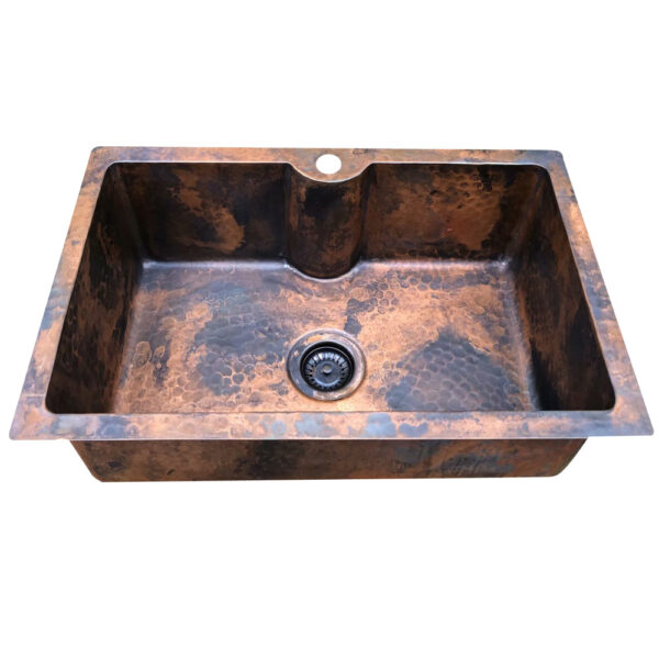 Icon Equal Bowl Undermount Copper Kitchen Sink - AKS510-C - 图片 2