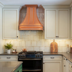 Stunning Copper Range Hood: A Focal Point in a Contemporary Kitchen