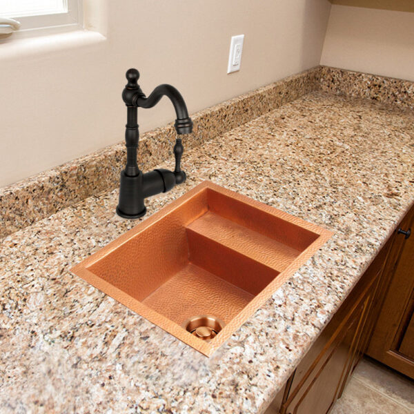 Icon Single Bowl Drop-In Copper Sink - AKS508-C