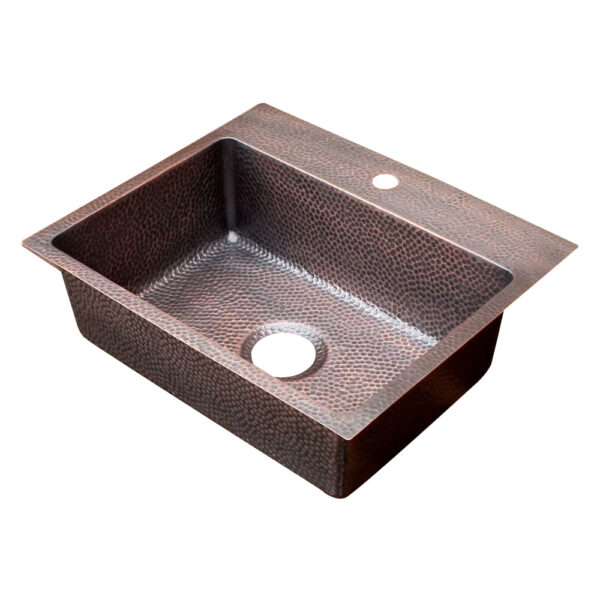 Icon Single Bowl Drop-In Copper Sink -AKS511-C