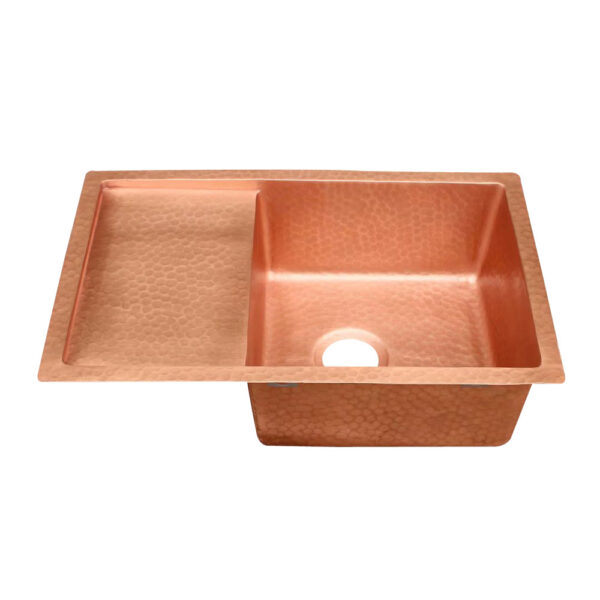 Icon Workstation Single Bowl Drop-In Copper Sink - AKS509-C - 图片 2