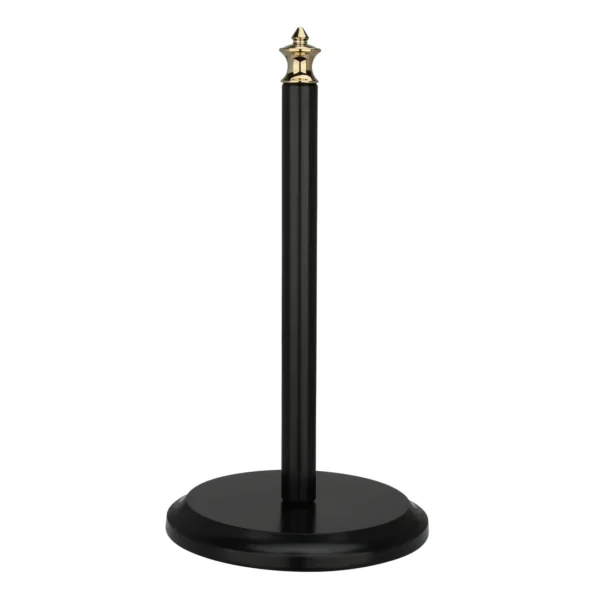 Black and Gold Paper Towel Holder Roll Dispenser Stand for Kitchen Countertop & Dining Room Table - IK79304-BLZG