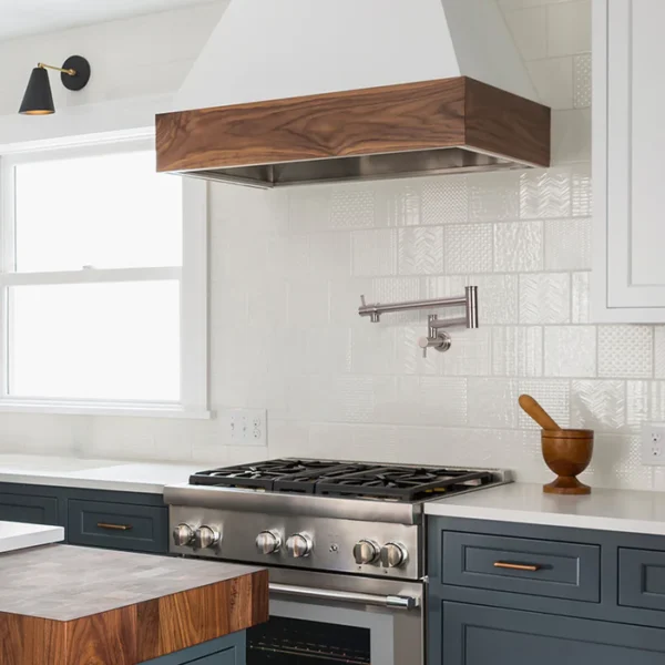 Brushed Nickel Pot Filler Kitchen Faucet Wall-Mounted - PF21 - Image 2