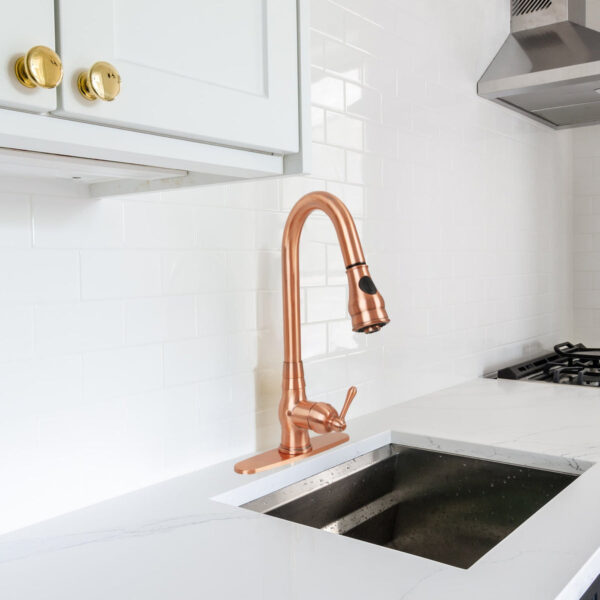 Copper Kitchen Sink Faucet Hole Cover Deck Plate Escutcheon - IK11029C - Image 2