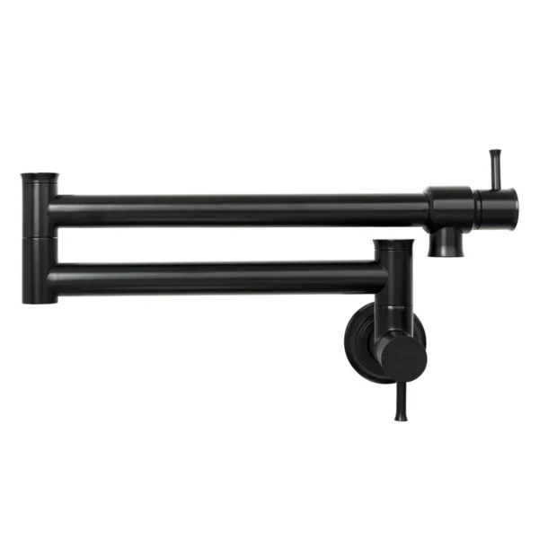 Matte Black Pot Filler Kitchen Faucet Wall-Mounted - PF19