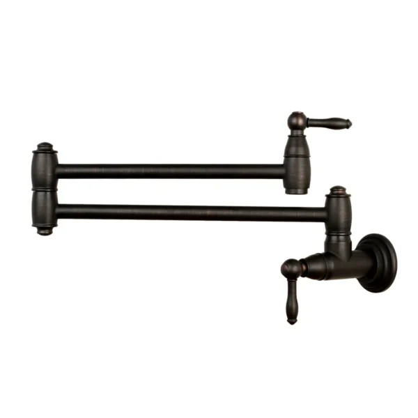 Oil Rubbed Bronze Pot Filler Kitchen Faucet Wall-Mounted - PF09