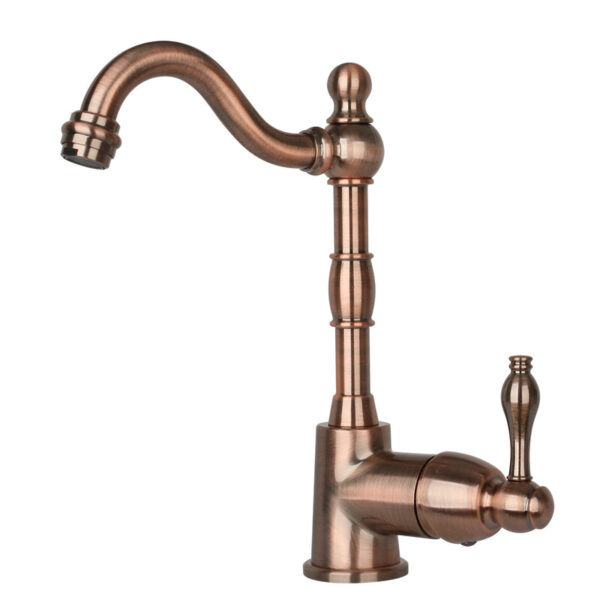 One-Handle Antique Copper Widespread Kitchen Bar Faucet - IK96118P1-AC