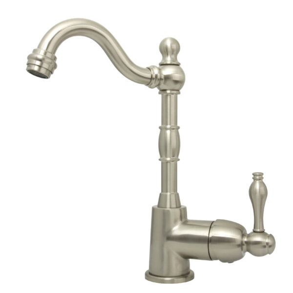 One-Handle Brushed Nickel Brass Widespread Kitchen Bar Faucet - IK96118P1-BN