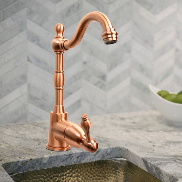 One-Handle Copper Widespread Kitchen Bar Faucet - IK96118P1 - Image 2