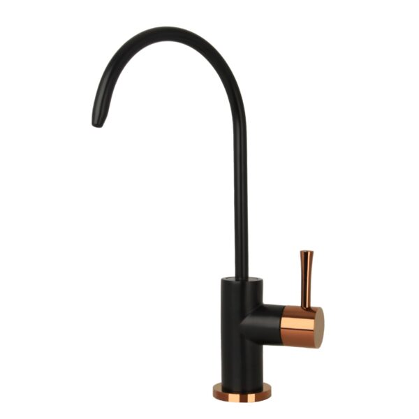 One-Handle Matte Black & Rose Gold Drinking Water Filter Faucet Water Purifier Faucet - IK97703BLRG